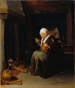 "Old Woman Eating" by Quiringh Van Brekelenkam (Google Art Project)